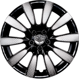 колесные колпаки Торнадо микс серебристо-черный