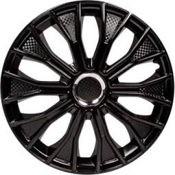 колесные колпаки Волтек черный ХРОМ